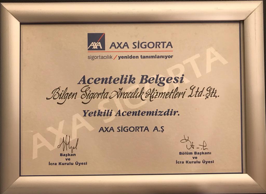 Bilgen Sigorta Yetki Belgemiz